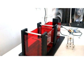 acrylic box bioyarn extruder parts 3d print model - Mito3D