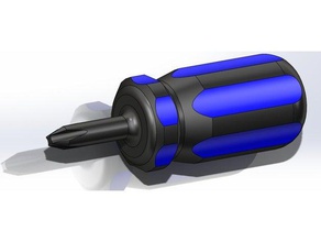 rechoncho destornillador herramientas de mano 3d print model - Mito3D