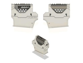 caliburn monolitico ar ispirato magwell giocattoli meccanici nerf 3d print model - Mito3D