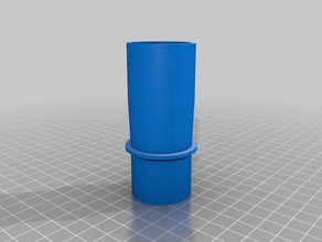 my customized vacuum hose adapter 3 parts 3d print model - Mito3D