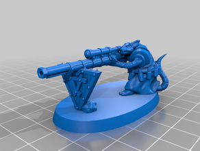 rat man sniper mk2 models age sigmar aos skaven warhammer fantasy 3d print model - Mito3D