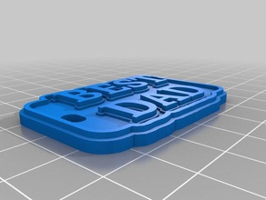 best dad keychains customized 3d print model - Mito3D