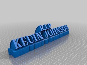 rip kevin personalizado 3d print model - Mito3D
