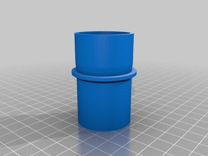 my customized vacuum hose adapter 4 parts 3d print model - Mito3D