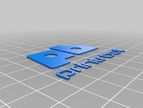 printrbot simple pro-Typenschild 3d-Drucker Teile 3d print model - Mito3D