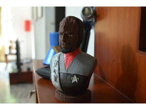 son mogh klingon starship commander people startrek star trek 3d print model - Mito3D