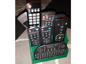 tv remote organizer decor desk control holder 3d print model - Mito3D