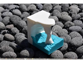 vr seaside cliff sculptures 3d printer printing art sculpture virtual reality 3d print model - Mito3D