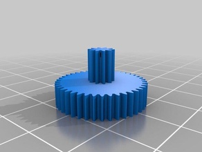 my customized double gear engineering 3d print model - Mito3D