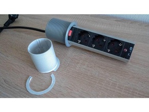 custodia retrattile pull-out presa elettrica gtv parti di ricambio elettrico alloggiamento alimentazione corrente 3d print model - Mito3D