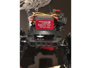 trx-4 servo guincho de montagem r c veículos suporte do traxxas trx4 trx 4 3d print model - Mito3D