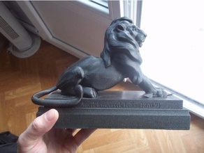 lion belfort sculptures animal auguste bartholdi sculpture 3d print model - Mito3D