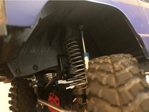 capturé ressort de suspension avant du passage roue r c véhicules axial scx10 crawler 3d print model - Mito3D