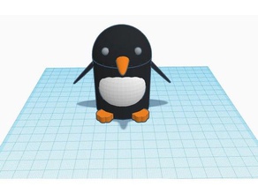 pinguin 3d printing linux pinguino logo 3d print model - Mito3D