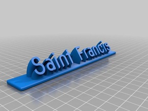san francisco de la oficina personalizado 3d print model - Mito3D