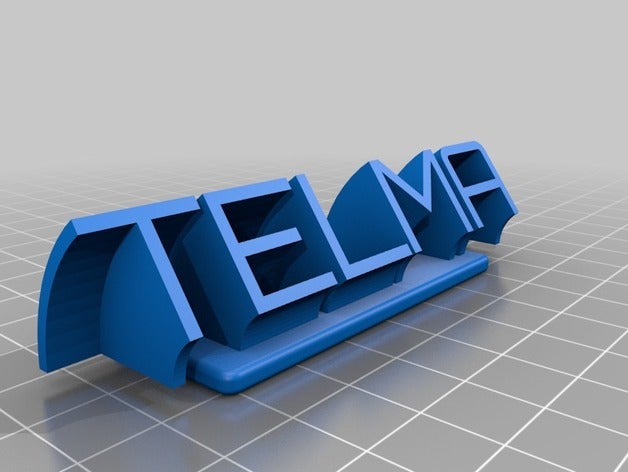 telma office personalizado 3D print model - Mito3D