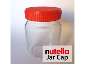 nutella 450g-Glas Kappe Container cap jar 3d print model - Mito3D