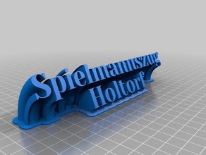 spielmannszug -yeseva uno- de la oficina personalizado 3d print model - Mito3D