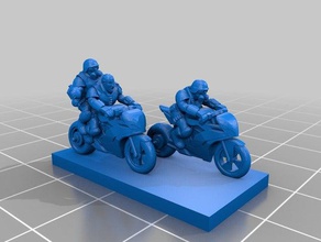 thunder road-Motorräder Spielzeug & game Zubehör 10mm Fahrrad gang gaslands mad max Motorrad post-apokalyptisch road 3d print model - Mito3D