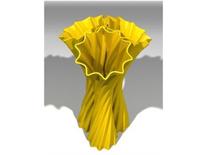 Tanz der Musen Dekor Blumen-vase twisted vase 3d print model - Mito3D