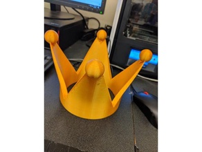 king koopa crown 3d printers 3d print model - Mito3D