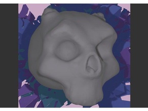 demon skull models 3d print model - Mito3D