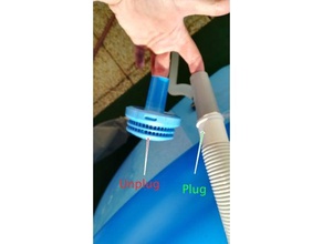 pool vacuum cleaner connector intex filter hose outdoor & garden vaccum 3d print model - Mito3D