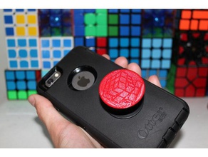 rubik's cube popsocket accessories 3d print model - Mito3D