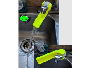faucet extension rotatable version household 3d print model - Mito3D