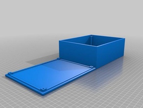 meine angepasste Projekt-box Deckel Schrauben 195x150x65 - Elektronik kundengebundene 3d print model - Mito3D