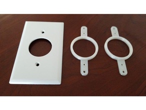 wall plate adapter replacement parts 3d print model - Mito3D