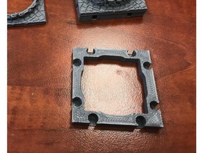 openforge 20 improved magnetic bases buildings & structures base dnd tiles openforge2 3d print model - Mito3D