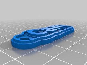 cam blue Schlüsselanhänger kundengebundene 3d print model - Mito3D