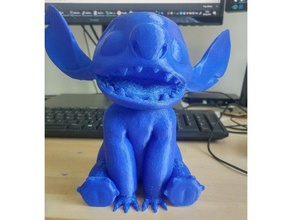 stitch piggy bank 3d print model - Mito3D