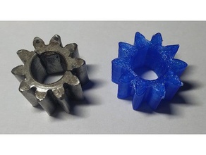 10 teeth gear engranaje dientes 3d printing engranajes gears 3d print model - Mito3D