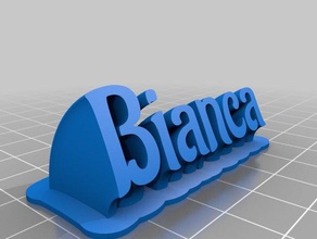 bianca office personalizado 3d print model - Mito3D