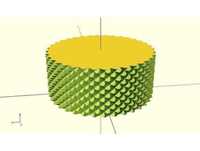 yack yet another cylinder knurling library knurled openscad 3d print model - Mito3D