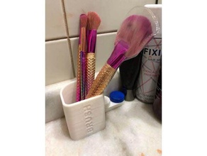 makeup brush holder accessories cup 3d print model - Mito3D