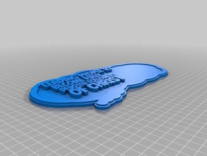 bubblesign1 a arte personalizado 3d print model - Mito3D