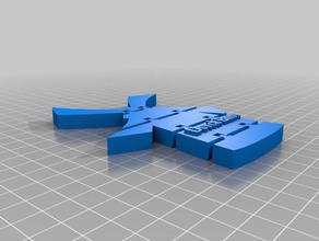 mafsallı dutch bros işaretler ve logolar kahve Hollanda fidget flexi oyuncak yeldeğirmeni 3d print model - Mito3D