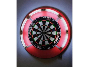 fléchettes de la lumière L'impression 3d jeu darts titulaire le led ledstrip steeldarts 3d print model - Mito3D