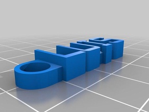 il mio messaggio personalizzato portachiavi 7 organizzazione su misura 3d print model - Mito3D