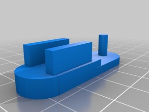 silindir alt çubuk uç kör ev 3d print model - Mito3D