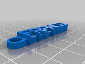 il mio messaggio personalizzato portachiavi l organizzazione su misura 3d print model - Mito3D