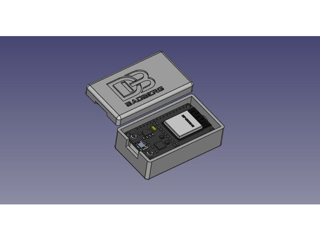 paramétrico cuadro decir esp32 esp 8266 diy esp8266 freecad paramétricas algo 3D print model - Mito3D