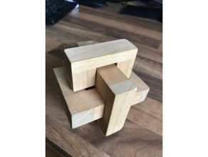 burr nudo de puzzle puzzles 3d print model - Mito3D