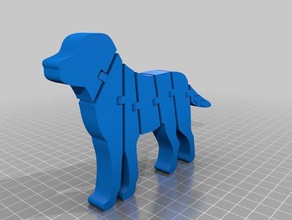 flexi-labrador Hund Tiere 3d print model - Mito3D