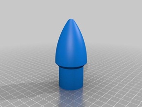 nariz cone 24mm impresso lança - foguete modelo de fábrica veículos personalizado 3d print model - Mito3D