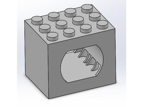 lego-kompatibel rc-Komponente Inhaber mechanische Spielzeuge lego motor Fernbedienung servo 3d print model - Mito3D