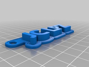 jc-chave sinais e logotipos personalizado 3d print model - Mito3D